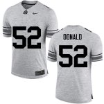 Men's Ohio State Buckeyes #52 Noah Donald Gray Nike NCAA College Football Jersey New LXL4644KK